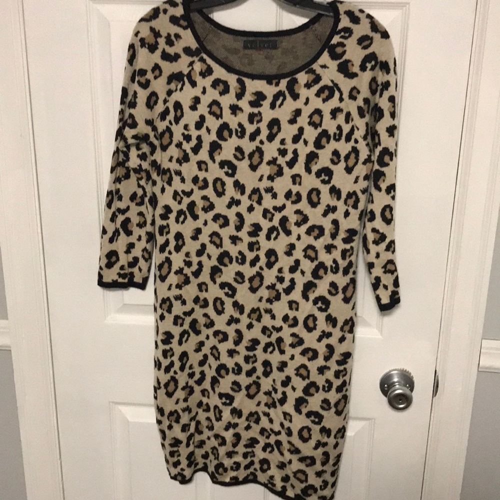 Anthropologie Velvet sweater dress